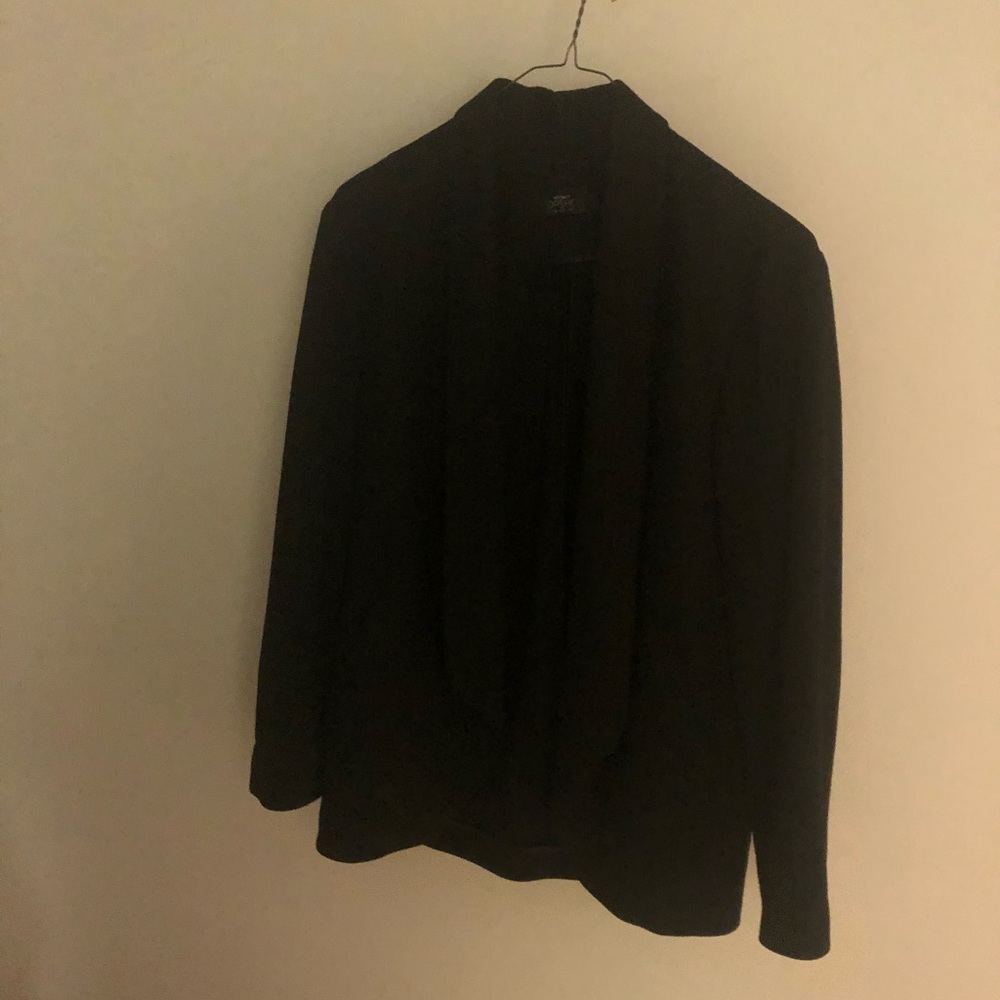 Top shop black cotton maternity blazer